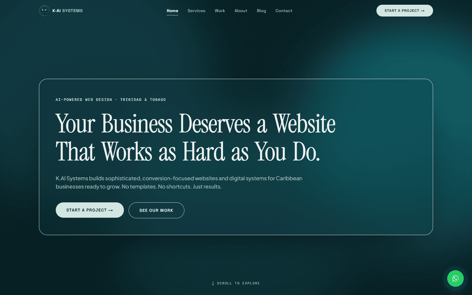 K.AI Systems website screenshot